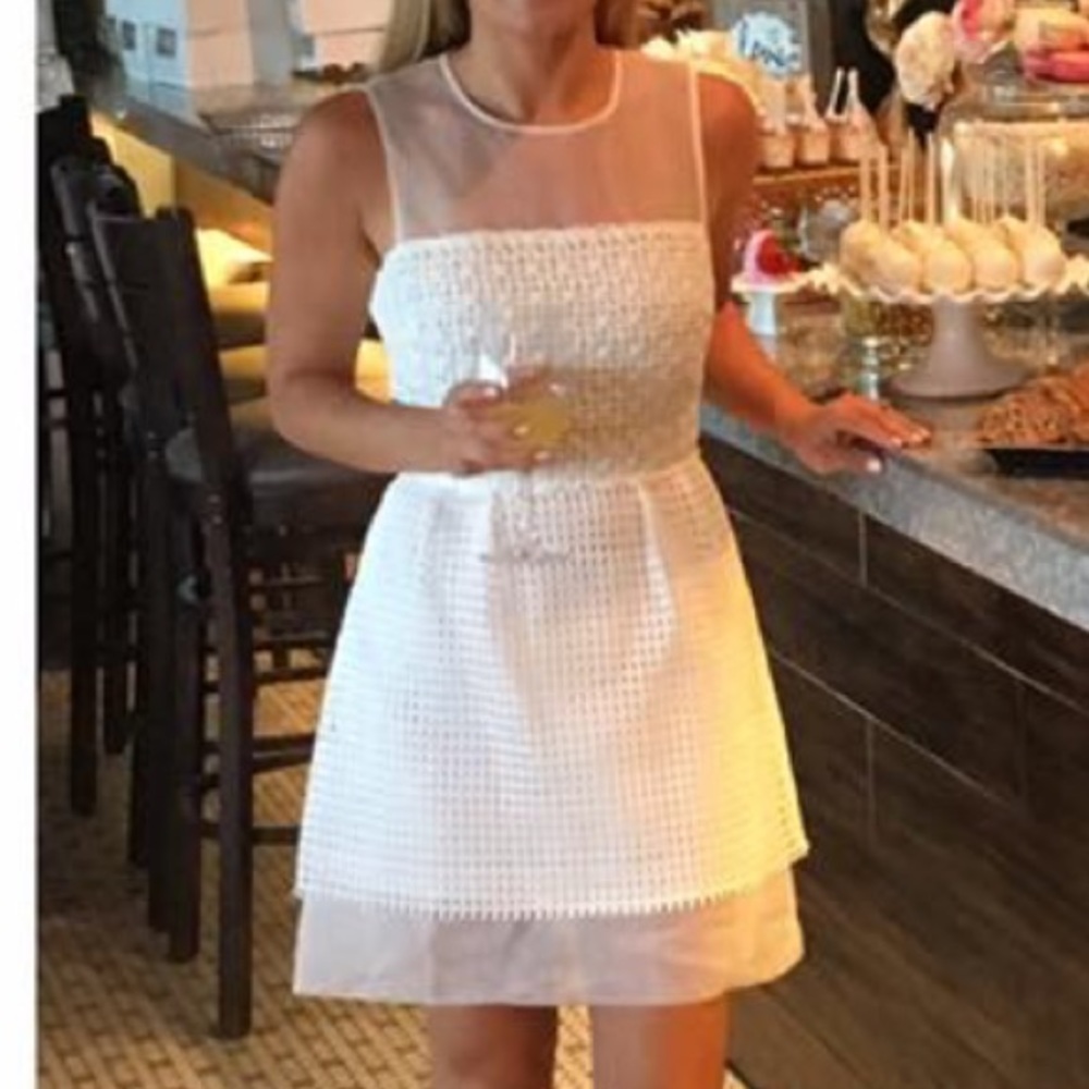 White cocktail dress
